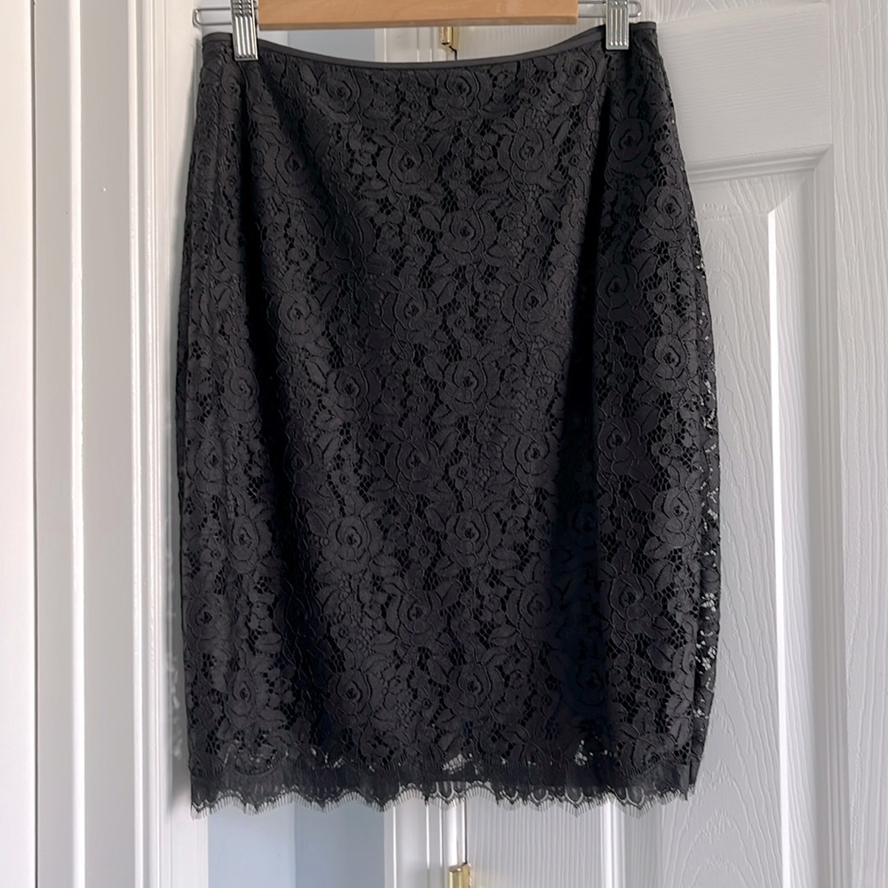 DVF lace pencil skirt